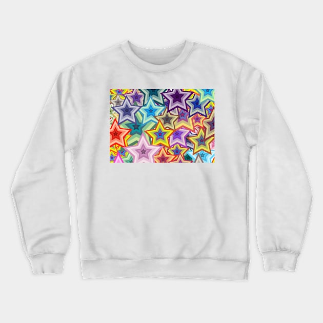 Stars Crewneck Sweatshirt by kawaii_shop